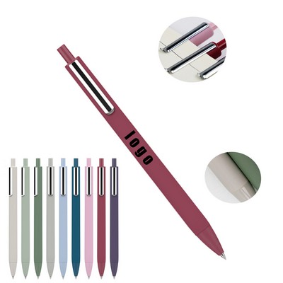 Morandi Colored Plastic Click Action Gel Pen
