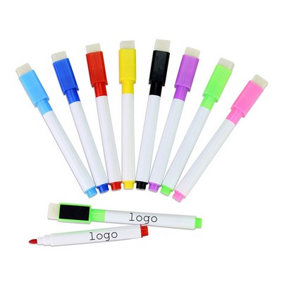 Magnetic Dry Erase Markers with Eraser Cap
