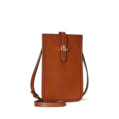 Ralph Lauren Tan Flap Phone Crossbody - Tech Case