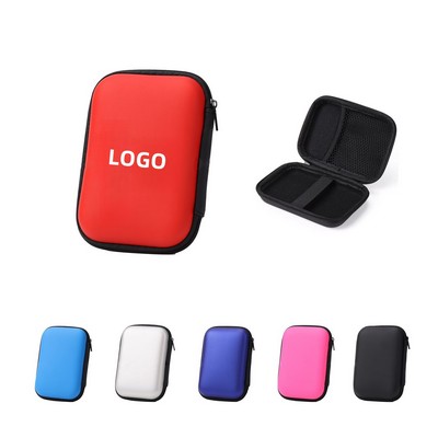Travel Rectangular Earbud Cable Storage Case