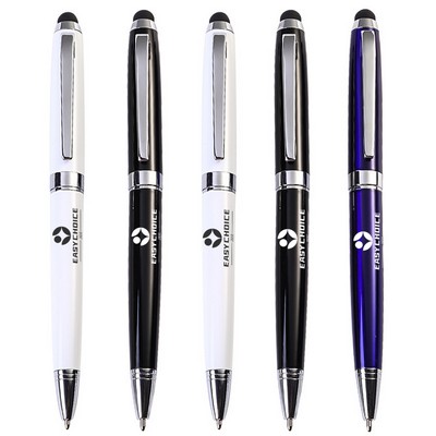 Metal Twist Stylus Ballpoint Pen