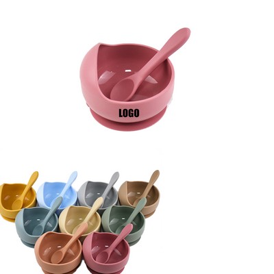 Silicone Suction Cup Baby Food Bowl Set