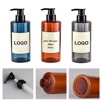 10oz PET Pump Bottles for Lotion Shampoo Premium Hotel Toiletry Dispenser