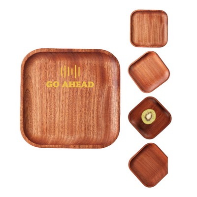 Square Wooden Serving Tray