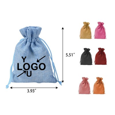 Drawstring Linen Cotton Totes