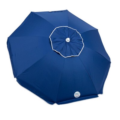 Rio Umbrella w/Integrated Sand Anchor Size 7' - Blue