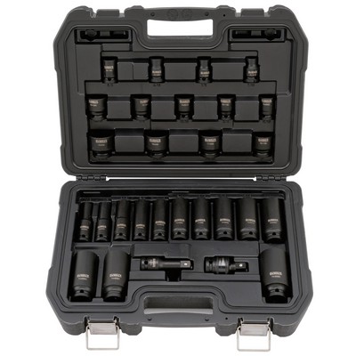 DeWalt 28Pc 1/2" Drive Standard & Deep Impact Socket Set