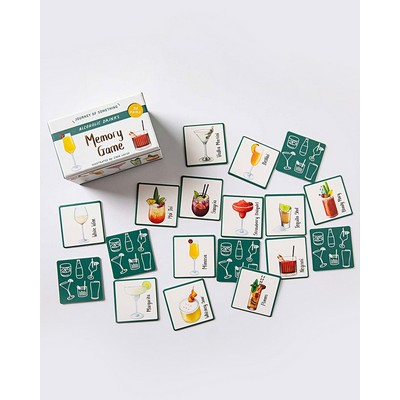 Alcoholic Drinks Memory Card Game - Fun Matching Game for Adults - Perfect