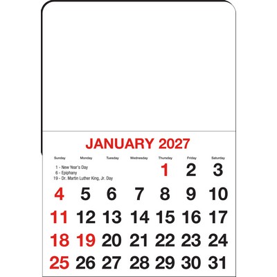 Stick-A-Pad™ Calendar with Magnet Top - Blank