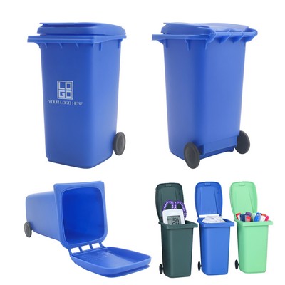 Desktop Trash Can Pen Holder Desk Organizer