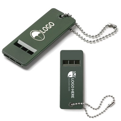 Triple-Tone Survival Whistle with Lanyard