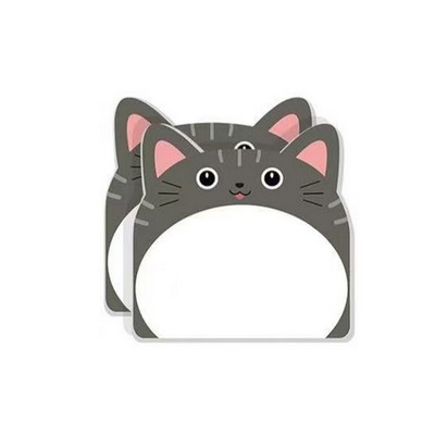 Custom 30 Sheets Adhesive Cute Cat Notepad Sticky Notes