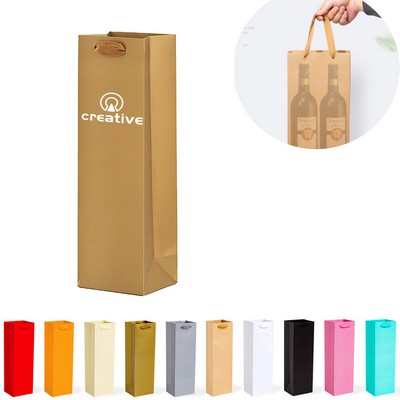 Single Wine Bag Paper Tote Bags