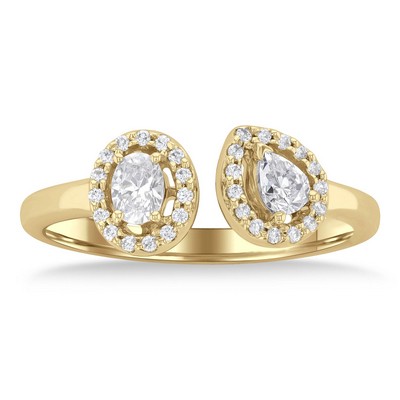 Jilco Gold Toi Et Moi Diamond Ring