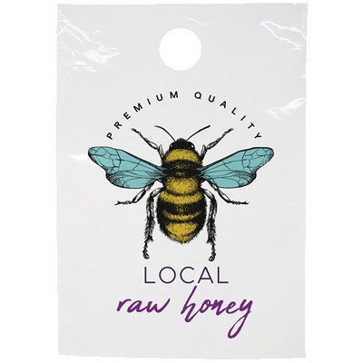 Digital Full Color 1-Sided White Plastic Doorknob Bag (9" x 13")