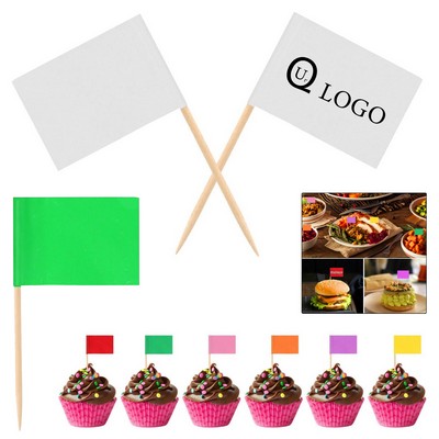 Custom Full Color Ice Cream Decorative Flag Pick