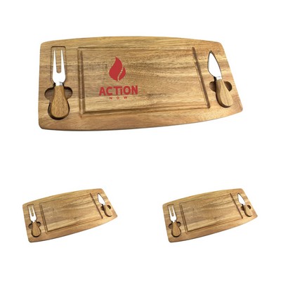Bamboo Cheese Board Knife Set