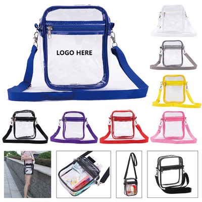 ClearPass Crossbody Bag featuring Front Zip Pocket