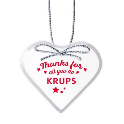 Starfire Ornament - Heart Imprinted