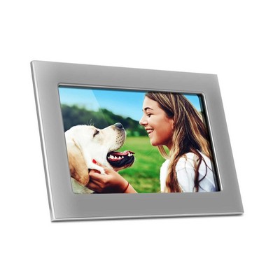 Aluratek Silver Wifi Digital Photo Frame w/Touchscreen Ips Lcd Display 16Gb Built-In Memory - 10"