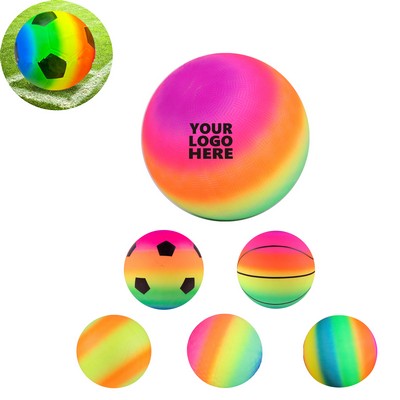 Reflective glowing beach ball