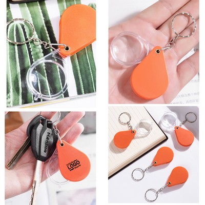 Portable Foldable Mini Keychain Pocket Magnifier