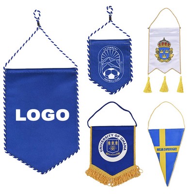 Custom Hang Football Soccer Club Fans Exchange Flag Pennant