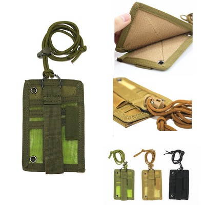 Nylon Lanyard Hanging Neck ID Bag