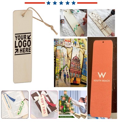 Writable Wood Bookmarks Blank