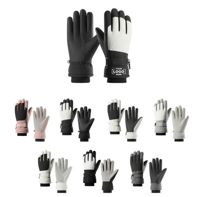 Touchscreen Gloves with Hook & Loop Fastener