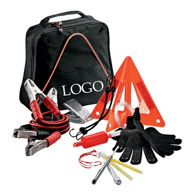 Lightweight Compact 12 Piece Customizable Car Emergency Kit