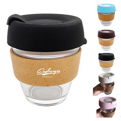 12 oz Glass Coffee with Brew Cork Band