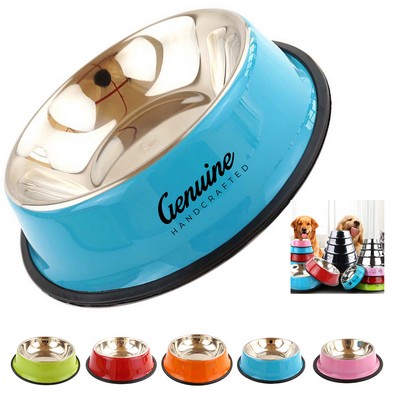 Stainless Steel Anti-slip Pet Bowl