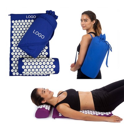 Acupressure Massage Mat and Pillow Set