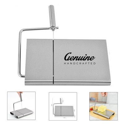 Stainless Steel Adjustable Cheese Slicer with Grid Scale