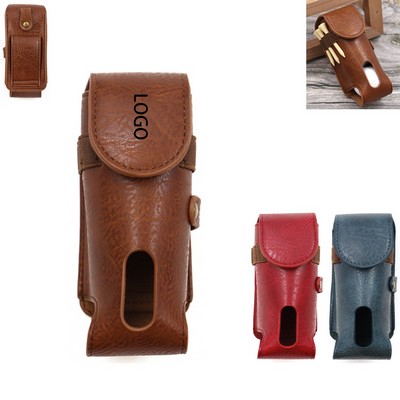 Leather Golf Ball Waist Pack