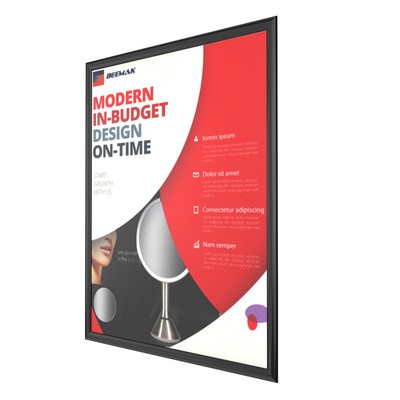 22" x 28" Plastic Snap Frames, Black