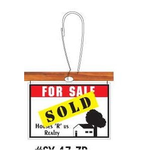 Sold Sign Zipper Pull