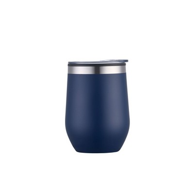 Endura 12 oz Navy Double Wall Wine Cup