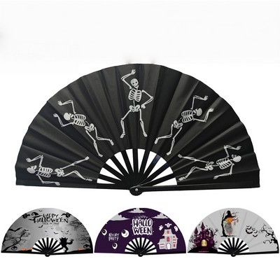 Black Folding Fans for Line Dancing Boots on The Ground