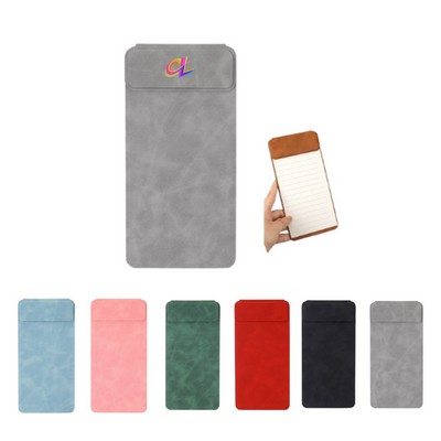 Magnetic leather menu folder