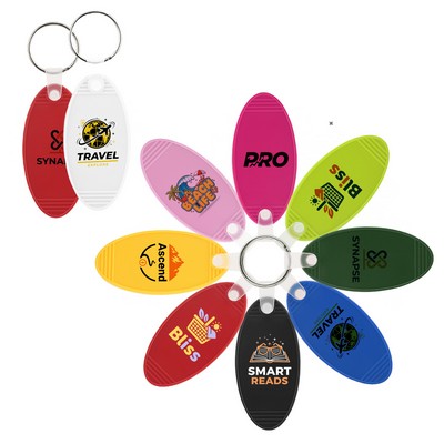 Retro Oval Hotel Keytag