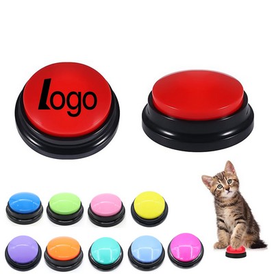 Reusable ABS Plastic Pet Communication Record Button 3"X2"