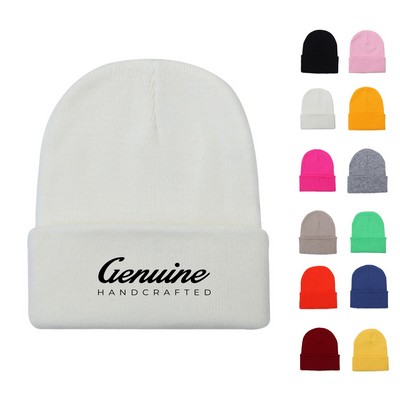 Knit Thermal Cuffed Beanie
