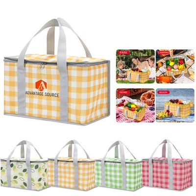 Outdoor Insulated Picnic Bag(13.78"x 7.87"x 7.87")
