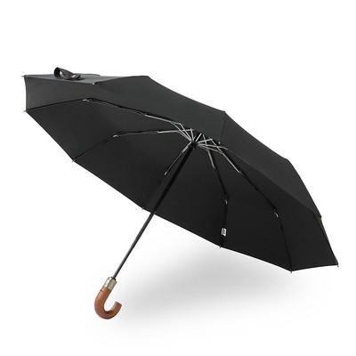 Automatic Wooden-Handle Umbrella