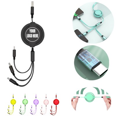 3-In-1 Telescopic Mobile Phone Data Cable