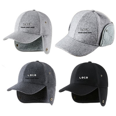 Winter Wool-Blend Duckbill Cap