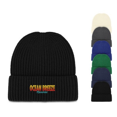 Ribbed Snug-Fit Acrylic Cuffed Beanie
