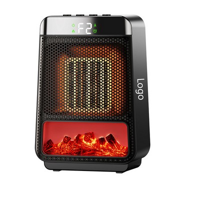 Portable Space Heater With Flame Lighting